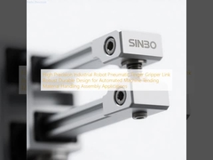 Robot Perindustrian Presisi Tinggi Pneumatik Gripper Jari Link Desain yang Robust dan awet untuk Mesin Otomatis Tending Material Handling Assembly Aplikasi