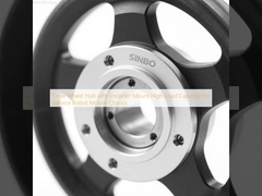 Hub Drive Wheel dengan Encoder Mount Kapasitas Beban Tinggi untuk Chassis Robot Mobile Layanan
