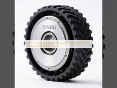 Karet beban tinggi dengan Steel Insert Track Drive Wheel untuk Robot Layanan Mobile Chassis