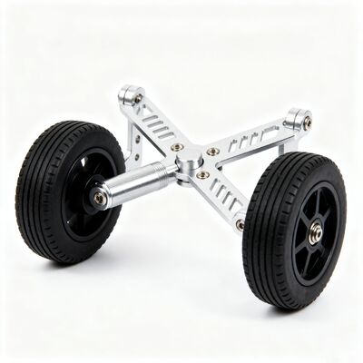Penghalang Crossing Auxiliary Wheel Bracket Kekuatan tinggi CNC Machining China Custom untuk Robot Khusus
